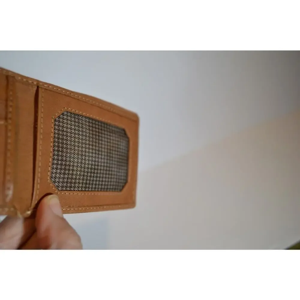 Marc New York Genuine Leather Bifold Wallet Andrew Marc Camel Whiskey‎ Color